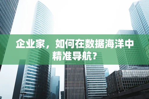 企业家，如何在数据海洋中精准导航？