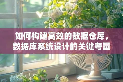 如何构建高效的数据仓库，数据库系统设计的关键考量？