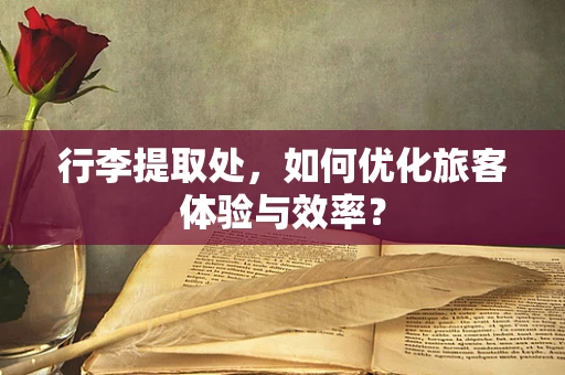 行李提取处，如何优化旅客体验与效率？