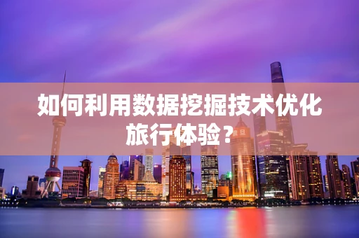如何利用数据挖掘技术优化旅行体验？