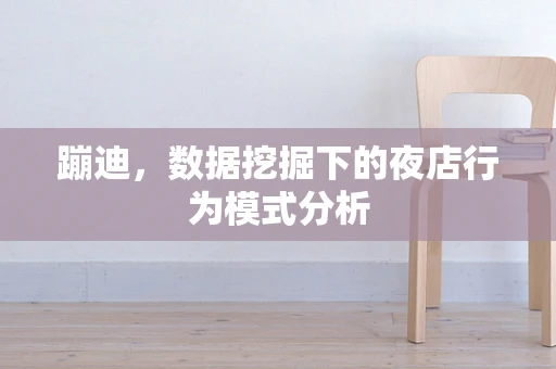 蹦迪，数据挖掘下的夜店行为模式分析