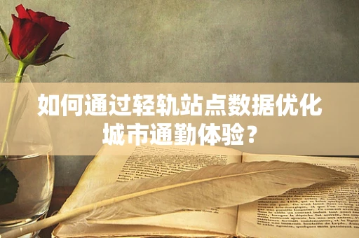 如何通过轻轨站点数据优化城市通勤体验？