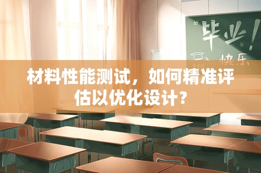材料性能测试，如何精准评估以优化设计？