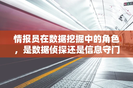 情报员在数据挖掘中的角色，是数据侦探还是信息守门人？