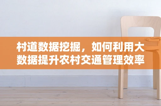 村道数据挖掘，如何利用大数据提升农村交通管理效率？