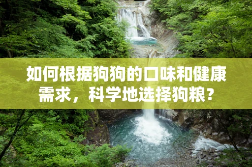 如何根据狗狗的口味和健康需求，科学地选择狗粮？