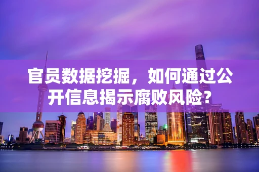官员数据挖掘，如何通过公开信息揭示腐败风险？