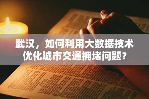 武汉，如何利用大数据技术优化城市交通拥堵问题？