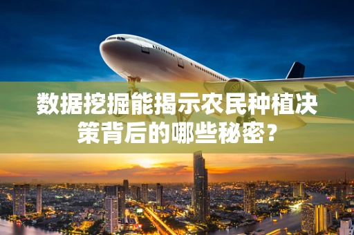 数据挖掘能揭示农民种植决策背后的哪些秘密？