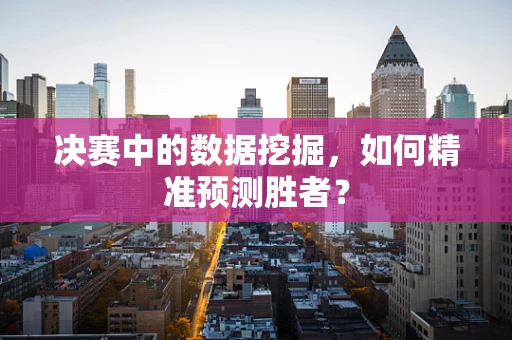 决赛中的数据挖掘，如何精准预测胜者？