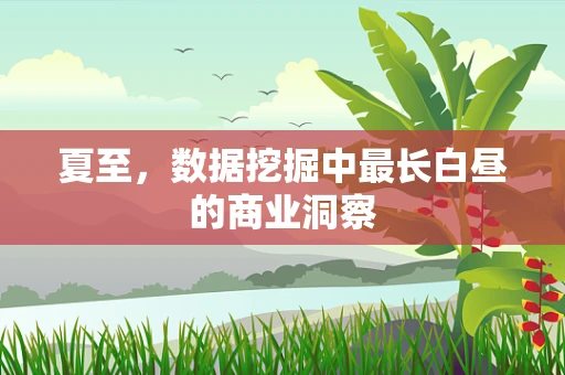 夏至，数据挖掘中最长白昼的商业洞察