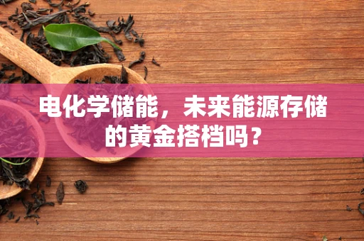 电化学储能，未来能源存储的黄金搭档吗？
