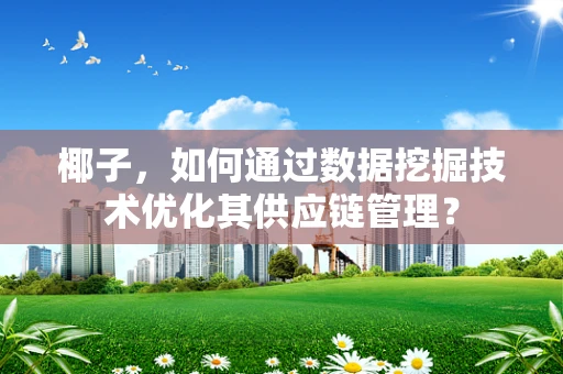 椰子，如何通过数据挖掘技术优化其供应链管理？