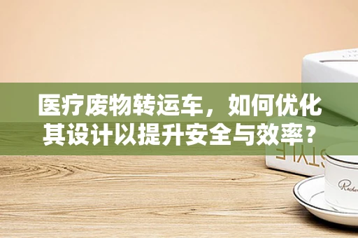 医疗废物转运车，如何优化其设计以提升安全与效率？