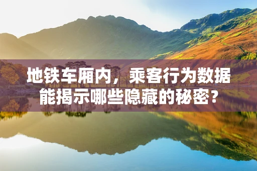地铁车厢内，乘客行为数据能揭示哪些隐藏的秘密？