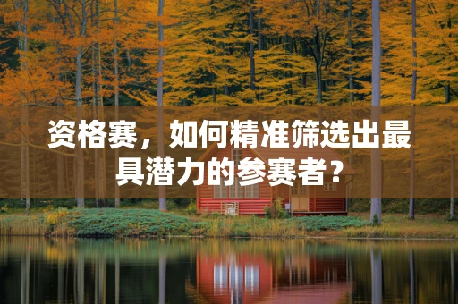 资格赛，如何精准筛选出最具潜力的参赛者？