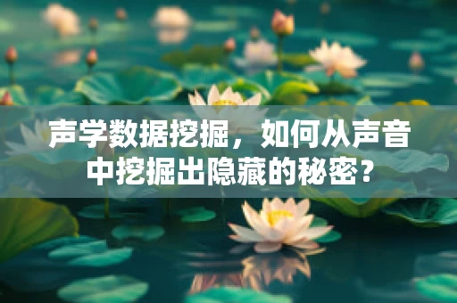声学数据挖掘，如何从声音中挖掘出隐藏的秘密？