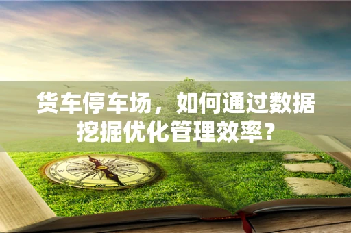 货车停车场，如何通过数据挖掘优化管理效率？
