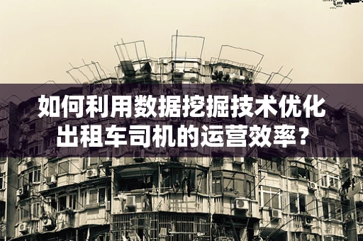 如何利用数据挖掘技术优化出租车司机的运营效率？