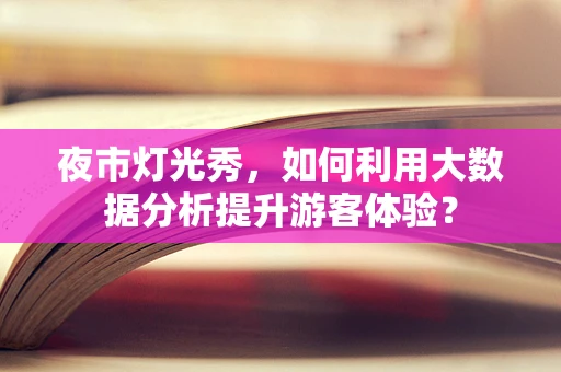 夜市灯光秀，如何利用大数据分析提升游客体验？