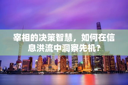 宰相的决策智慧，如何在信息洪流中洞察先机？