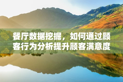 餐厅数据挖掘，如何通过顾客行为分析提升顾客满意度？