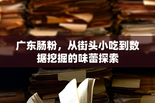 广东肠粉，从街头小吃到数据挖掘的味蕾探索