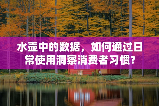 水壶中的数据，如何通过日常使用洞察消费者习惯？