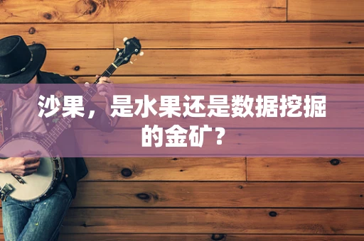沙果，是水果还是数据挖掘的金矿？