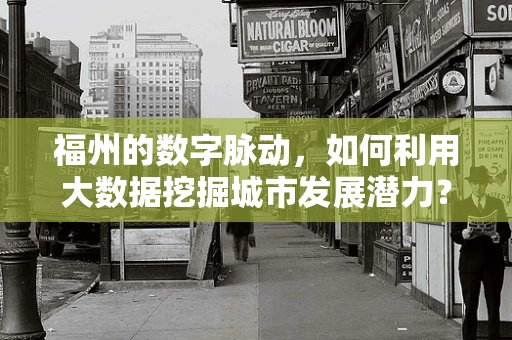福州的数字脉动，如何利用大数据挖掘城市发展潜力？