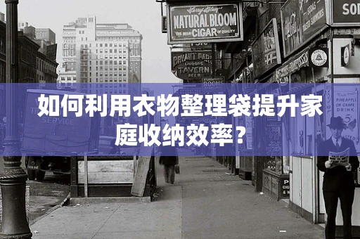 如何利用衣物整理袋提升家庭收纳效率？