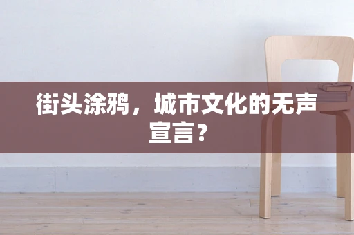 街头涂鸦，城市文化的无声宣言？