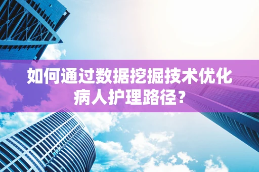 如何通过数据挖掘技术优化病人护理路径？