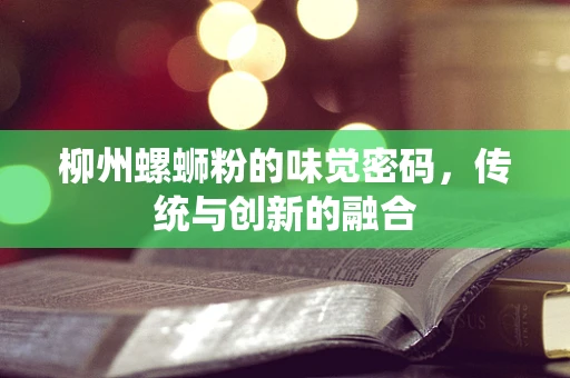 柳州螺蛳粉的味觉密码，传统与创新的融合