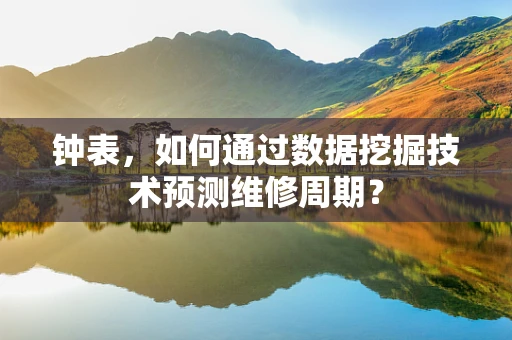 钟表，如何通过数据挖掘技术预测维修周期？