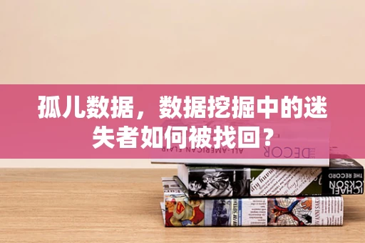 孤儿数据，数据挖掘中的迷失者如何被找回？