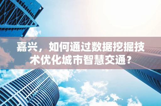 嘉兴，如何通过数据挖掘技术优化城市智慧交通？
