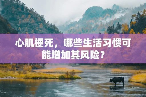 心肌梗死，哪些生活习惯可能增加其风险？