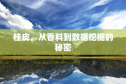 桂皮，从香料到数据挖掘的秘密