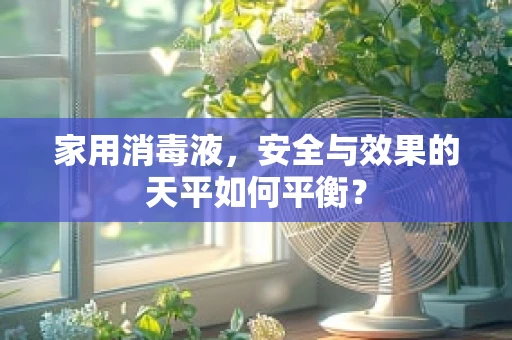 家用消毒液，安全与效果的天平如何平衡？
