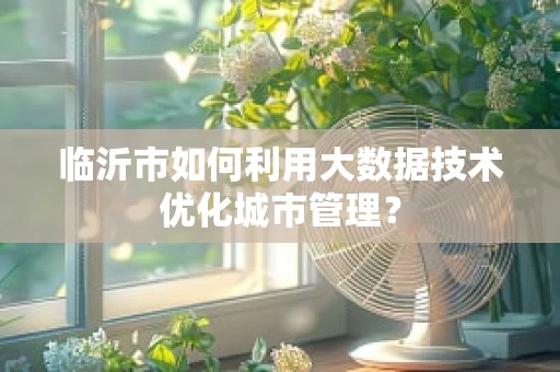 临沂市如何利用大数据技术优化城市管理？