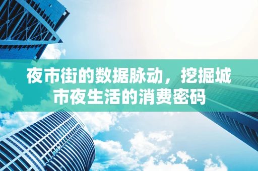 夜市街的数据脉动，挖掘城市夜生活的消费密码