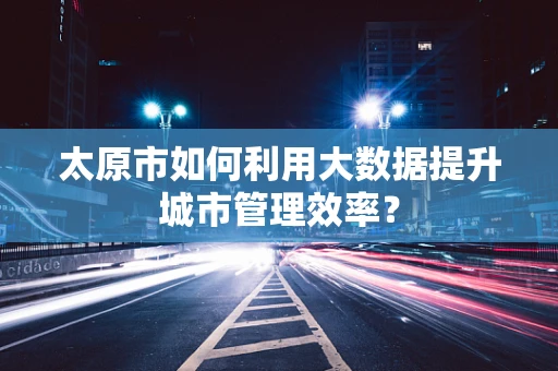 太原市如何利用大数据提升城市管理效率？