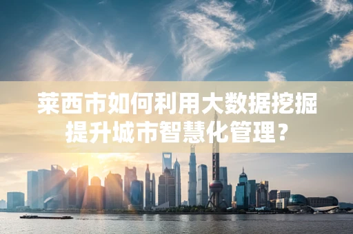 莱西市如何利用大数据挖掘提升城市智慧化管理？