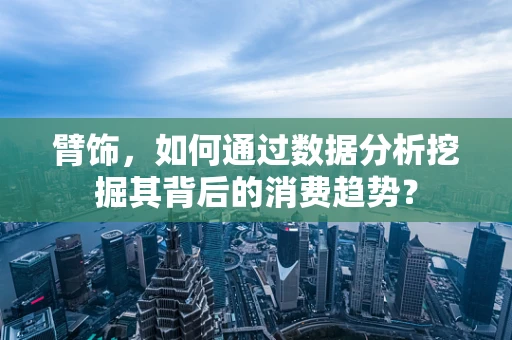 臂饰，如何通过数据分析挖掘其背后的消费趋势？