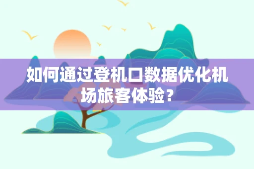 如何通过登机口数据优化机场旅客体验？