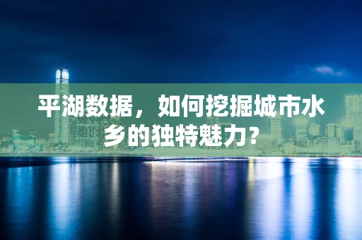 平湖数据，如何挖掘城市水乡的独特魅力？