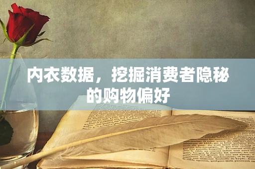 内衣数据，挖掘消费者隐秘的购物偏好