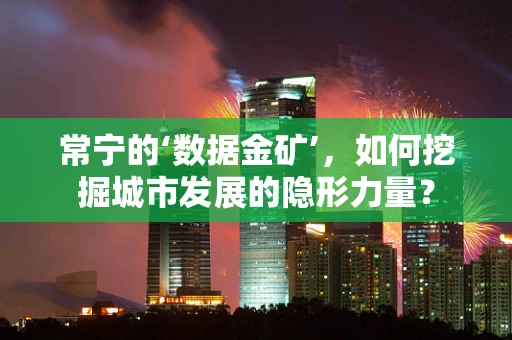 常宁的‘数据金矿’，如何挖掘城市发展的隐形力量？