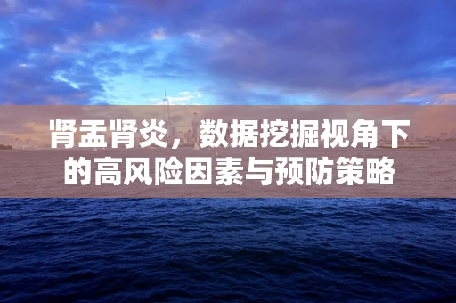 肾盂肾炎，数据挖掘视角下的高风险因素与预防策略